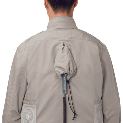XEBEC 綿薄手現場服ヘリンボンフルハーネス仕様空調服XE98102−39−S サンドベージュ