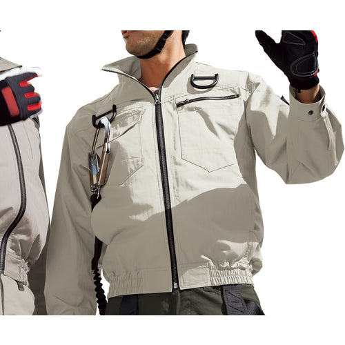 XEBEC 綿薄手現場服ヘリンボンフルハーネス仕様空調服XE98102−62−3L アーミーグリーン