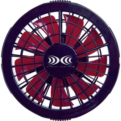 XEBEC ワンタッチファン単体2個（クロ×アカ）FAN2200R−999−888