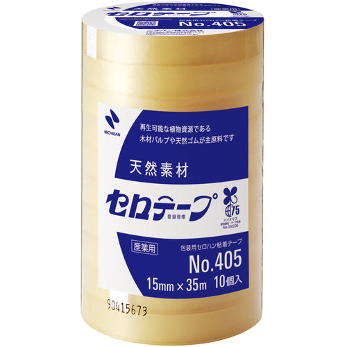 ニチバン セロテープ 405−15mmX35m Pk＝巻 バイオマスマーク認定製品