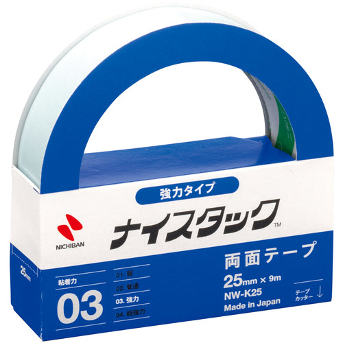 ニチバン 両面テープ ナイスタック強力タイプ NW−K25 25mmX9m