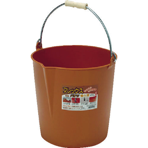 田中 フレックスバケツ 15L ブラウン