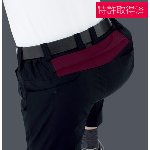 ミドリ安全 VERDEXCEL ストレッチ防寒スラックス VE2009 下 ブラック M