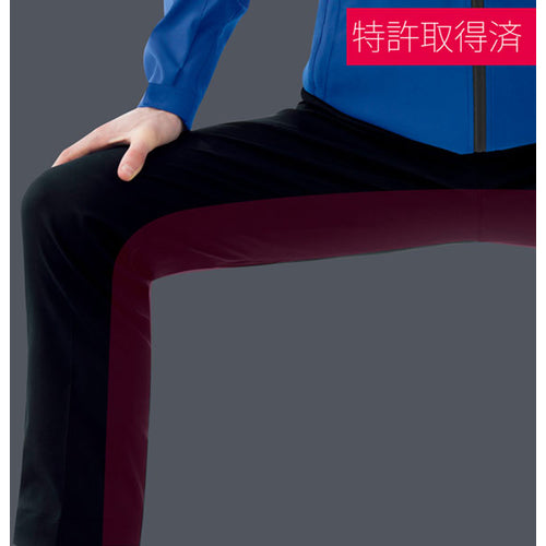 ミドリ安全 VERDEXCEL ストレッチ防寒スラックス VE2009 下 ブラック L