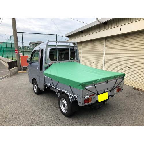 ユタカメイク トラックシート帆布S（グリーン） 軽トラック専用