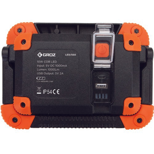 GROZ 充電式LED投光器 20W COB