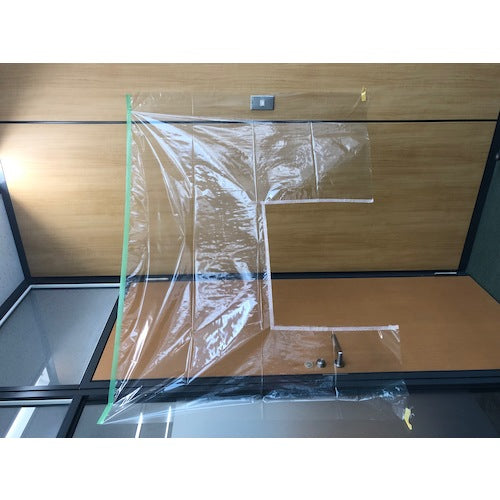 TRUSCO テープ付き透明シート 1200mmX10M