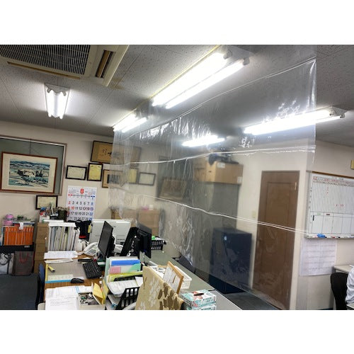 TRUSCO テープ付き透明シート 1200mmX10M