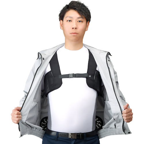 緑十字 熱中症 予防対策用品 ピタッと冷却ベスト 標準パッケージ XLサイズ ブラック 1セット(3個)