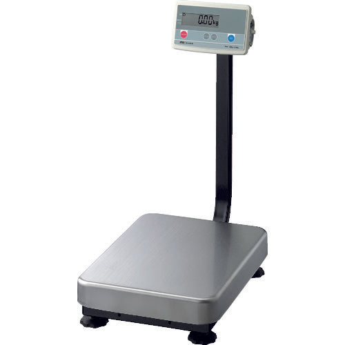 A＆D デジタル台はかり （ポール付） ひょう量150kg 計量皿寸法W390×D530mm