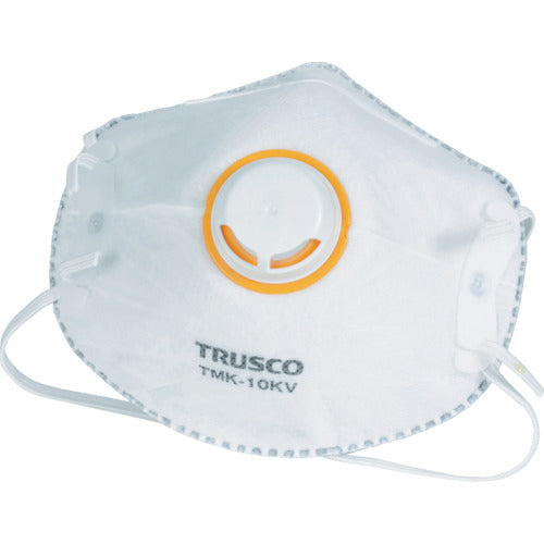 TRUSCO 一般作業用マスク 活性炭入 排気弁付 （10枚入）