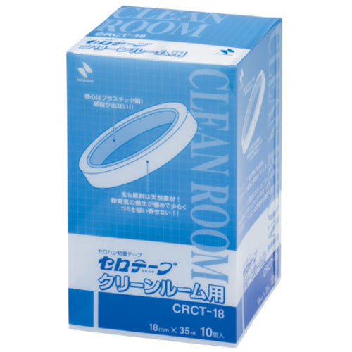 ニチバン セロテープクリーンルーム用 CRCT−18 18x35（1箱10巻入） バイオマスマーク認定製品