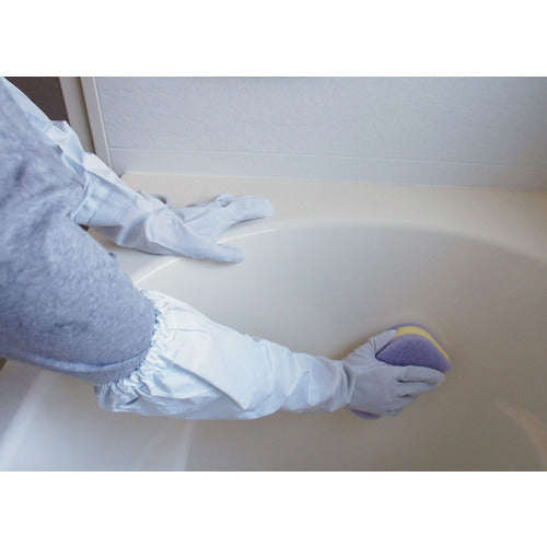 SHOWA 腕カバー付手袋薄手 No240 ホワイト Mサイズ