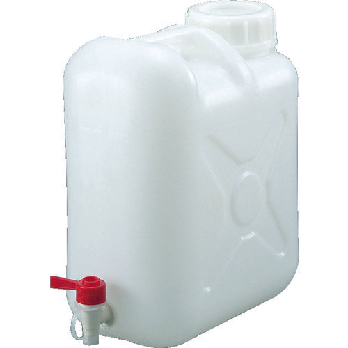 TRUSCO ポリタンク（扁平缶） 広口ケミカルコック パッキン付タイプ 20L