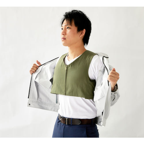 TRUSCO アイシングベスト 前面コットンタイプ 保冷剤3個セット