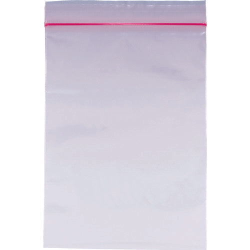 セイニチ チャック付ポリ袋 ユニパック A−4 半透明赤 縦70×横50×厚さ0.04mm 300枚入