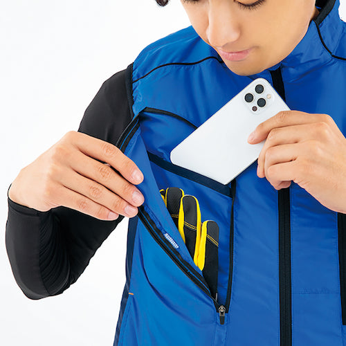 アイトス 物流作業対応型空調服ベスト（空調服TM） ロイヤルブルー 3L