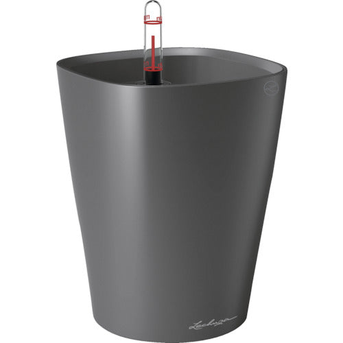 Lechuza 底面給水プランター デルティーニ 土容量1.2L チャコール