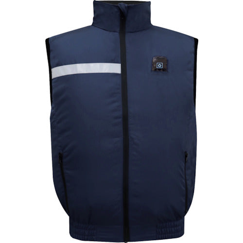 室谷 KAZEKURU 空調エアコン服 ベスト フォークリフトタイプ ネイビー