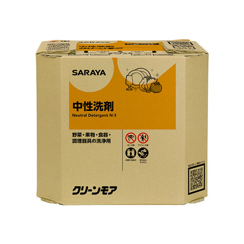 サラヤ 中性洗剤 クリーンモア（10kg）八角BIB