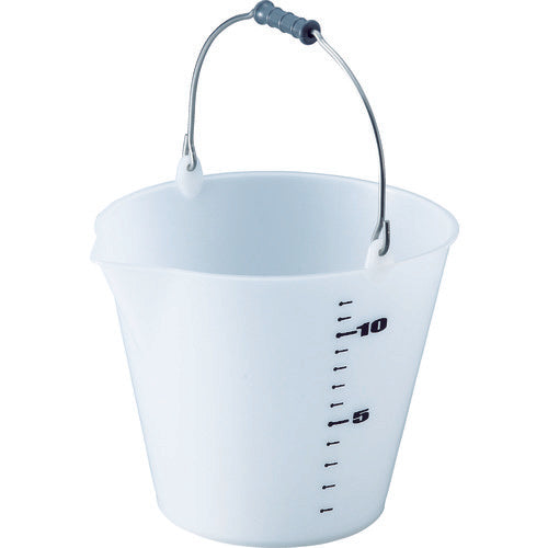 TRUSCO ソフトバケット 14L ナチュラル