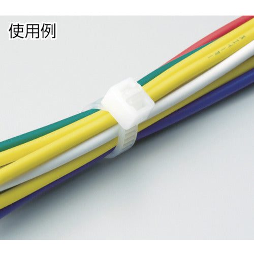 TRUSCO 小型携帯用結束バンドクリップ 黒 100個入り