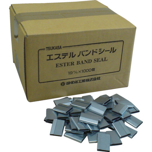 ツカサ 重梱包バンド用金具シール「16mm用（1000個入り）」