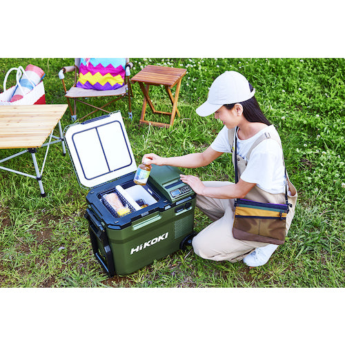 HiKOKI 18V−14.4V コードレス冷温庫 コンパクトタイプ フォレストグリーン 本体のみ