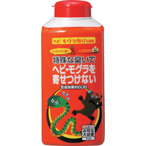 トヨチュー ヘビ・モグラ除け忌避剤1kg（粒タイプ）