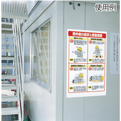 ユニット 熱中症対策標識 症状と救急措置