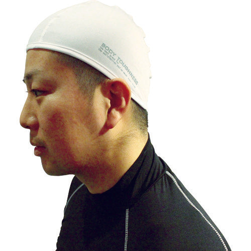 おたふく 冷感・消臭 パワーストレッチヘッドキャップ ホワイト