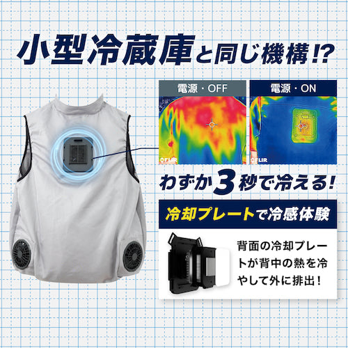 サンコー 極冷プレート＋強風ファンで圧倒的に冷える「冷蔵服2」