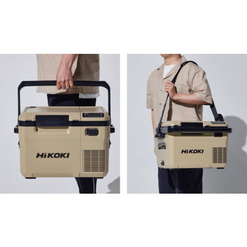 HiKOKI 18V−14.4V コードレス冷温庫コンパクトサイズ10.5L サンドベージュ マルチボルトセット品