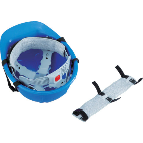 トーヨーセーフティ ヘルメット取付式汗取りデコパット 白 タオル地