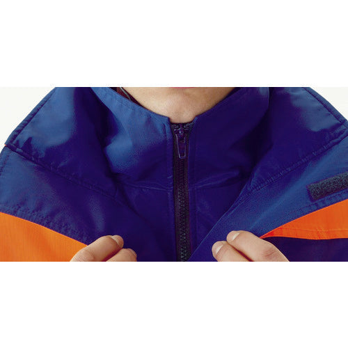 ミドリ安全 高視認性 防水帯電防止防寒コート オレンジ 4L