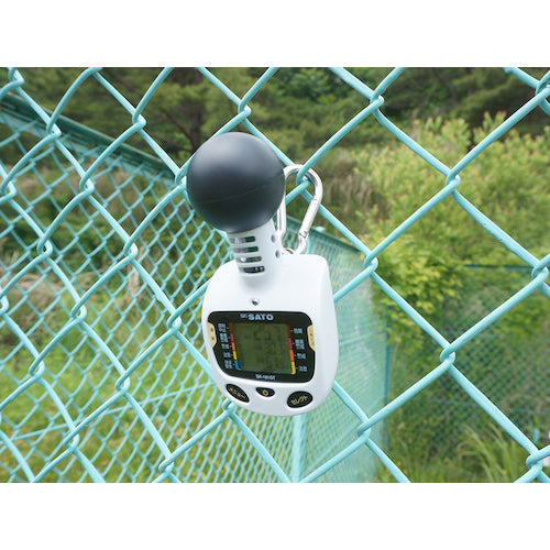 佐藤 黒球型携帯熱中症計 SK-181GT（8313-50）