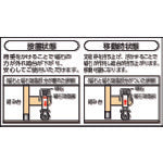 TRUSCO アルミ製作業用踏台 マグネット保持キャスター付 高さ0.6m2段