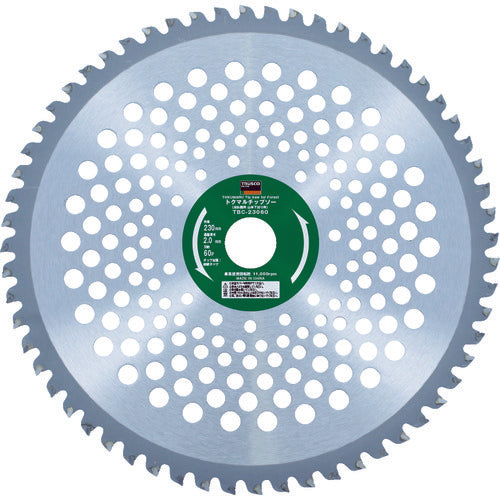 TRUSCO トクマルチップソー刈払機用山林下刈り用 230X25.4X60P