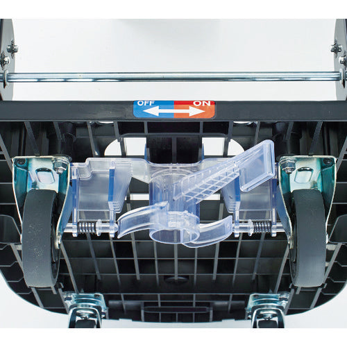 TRUSCO 樹脂台車 カルティオフラット 折畳回転ハンドル 780×490mm（樹脂ストッパー付）