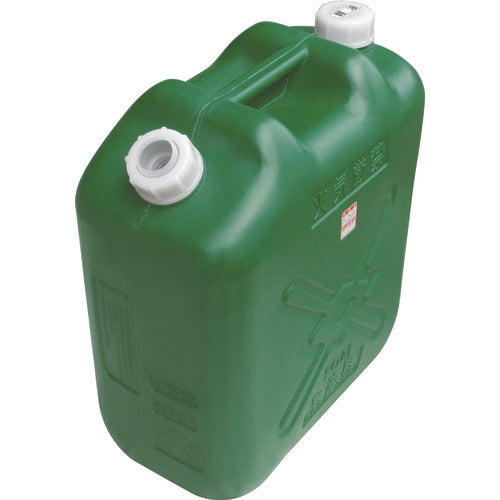 ヒシエス 軽油缶 20Lスリム グリーン