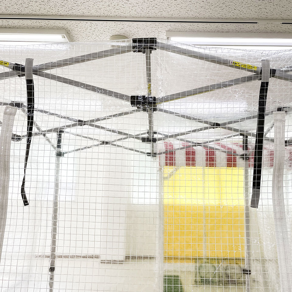 ＊次回9月上旬出荷予定【保冷・保温】スポットクーラー対応ビニールブース｜作業スペース・休憩スペースに
