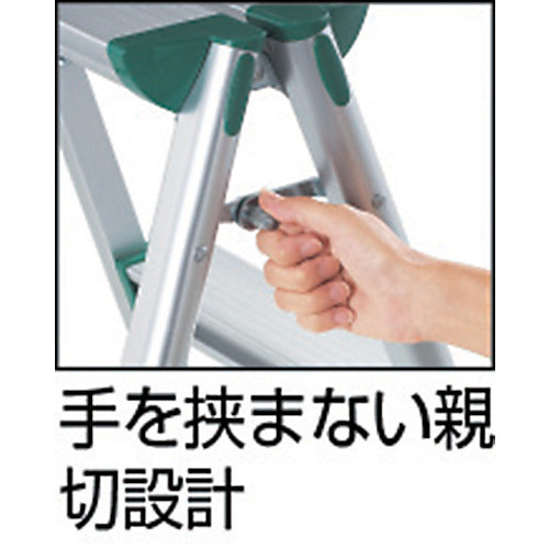 TRUSCO アルミ製踏台 軽作業用（脚カバー付）1段
