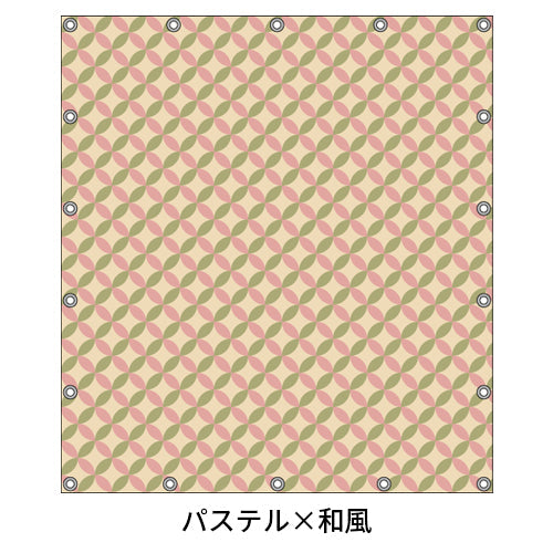 軽トラ用・デザイントラックシート【七宝柄】（1.9×2.1m/1.73～1.93×1.85m/1.73～1.93×1.69m）