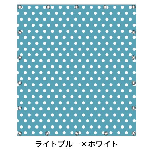 軽トラ用・デザイントラックシート【ドット柄(小)】（1.9×2.1m/1.73～1.93×1.85m/1.73～1.93×1.69m）