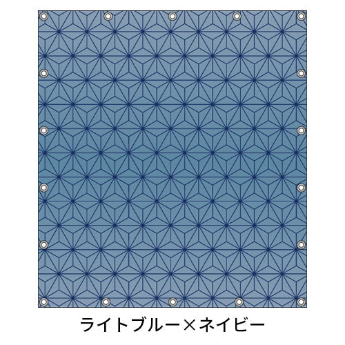 軽トラ用・デザイントラックシート【麻の葉柄】（1.9×2.1m/1.73～1.93×1.85m/1.73～1.93×1.69m）